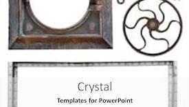  Presentation with frame border - Colorful slide deck enhanced with collection-of-vintage-border-metal backdrop and a white colored foreground