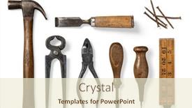  Presentation with craftsmanship - Presentation featuring collection-of-vintage-tools-hammer background and a cream colored foreground