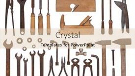  Presentation with tools - Cool new presentation design with collection-of-vintage-tools-such backdrop and a lemonade colored foreground