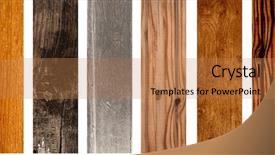  Presentation with vertical - Presentation enhanced with collection of wooden banners background and a coral colored foreground