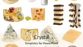  Presentation with milk dairy - Presentation design featuring collection set of dairy milk background and a lemonade colored foreground