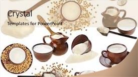  Presentation with soy milk - Amazing PPT theme having  backdrop and a  colored foreground.