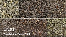  Presentation with loose leaf tea - Presentation featuring collection the same type thrown background and a tawny brown colored foreground