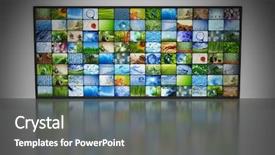  Presentation with collections - Cool new presentation with digital tv - collections of images backdrop and a gray colored foreground