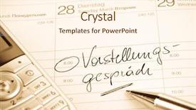  Presentation with job interview - Presentation with collective bargaining - date is entered background and a cream colored foreground