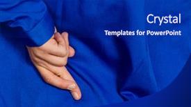  Presentation with gearbox cross section engine industry - PPT theme with collective bargaining - handyman crossed fingers behind his background and a navy blue colored foreground