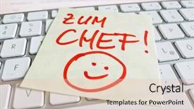  Presentation with collective - Presentation theme having collective bargaining - note on computer keyboard background and a lemonade colored foreground