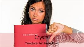  Presentation with portfolio - Slide deck featuring collective bargaining - woman with application portfolio background and a red colored foreground