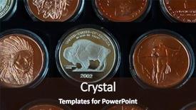  Presentation with dollar - Beautiful presentation featuring collector cash - special coin edition american dollar backdrop and a wine colored foreground