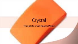  Presentation with blue orange white - Audience pleasing PPT theme consisting of college adjustment - orange eraser isolated on white backdrop and a gold colored foreground