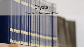  Presentation with books - Audience pleasing PPT theme consisting of college bound - image of books backdrop and a  colored foreground