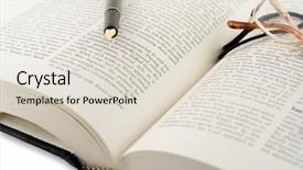  Presentation with bound - Amazing presentation having college bound - open book and pen backdrop and a lemonade colored foreground