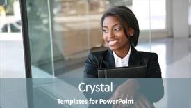  Presentation with african american in computer class business - Cool new presentation theme with college career - pretty african american business woman backdrop and a seafoam green colored foreground