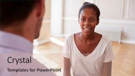  Presentation with female college student uti - Amazing theme having college clubs - female teenage student having discussion backdrop and a  colored foreground