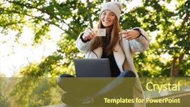  Presentation with happy birthday card brother - Cool new PPT theme with college credits - happy young woman dressed backdrop and a tawny brown colored foreground