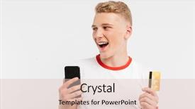  Presentation with college - Colorful PPT theme enhanced with college credits - portrait of an excited teenage backdrop and a lemonade colored foreground