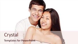  Presentation with healthy relationship - PPT layouts having college dating - portrait of young lovely interracial background and a lemonade colored foreground