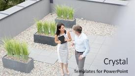  Presentation with underage drinking two teenagers having - Presentation theme enhanced with college dating - two attractive business people having background and a light gray colored foreground