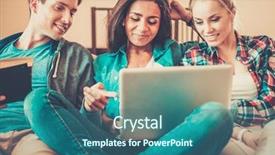  Presentation with young college student diagnosis of chlamydia - Amazing presentation design having college ethnic - three young students preparing backdrop and a ocean colored foreground