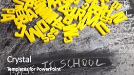  Presentation with back school - Amazing slides having college font - back to school backdrop and a  colored foreground