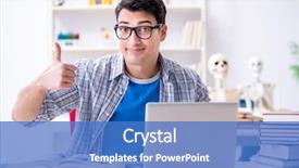  Presentation with medical student - Theme enhanced with college interns - medical student preparing for exams background and a teal colored foreground