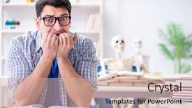  Presentation with medical student - Presentation design having college interns - medical student preparing for exams background and a soft green colored foreground