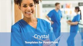  Presentation with medical student - Beautiful PPT layouts featuring college interns - medical student taking notes backdrop and a teal colored foreground