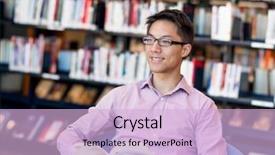  Presentation with happy young student girl holding - Colorful PPT theme enhanced with college lifestyle - happy male asian student holding backdrop and a lemonade colored foreground