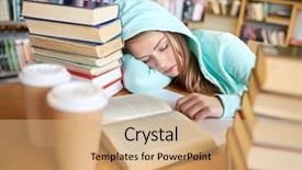  Presentation with education middle school arabic kids - PPT theme with college lifestyle - people education session exams background and a coral colored foreground