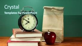  Presentation with school lunch - PPT theme having marble pattern texture abstract background background and a soft green colored foreground