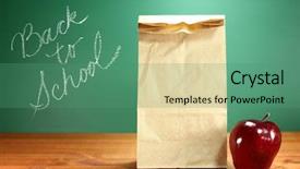  Presentation with school lunch - Slide set consisting of body parts - conceptual shooting of poor man background and a dark gray colored foreground