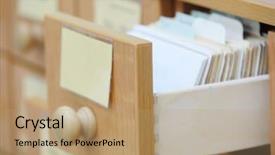  Presentation with library orientation - Presentation with college orientation - image of a library catalog background and a coral colored foreground