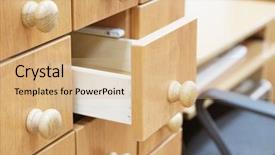  Presentation with library orientation - Cool new presentation theme with college orientation - image of a library catalog backdrop and a coral colored foreground