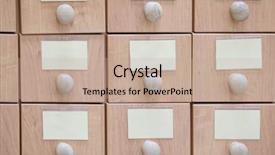  Presentation with library orientation - Slides featuring college orientation - image of a library catalog background and a mint green colored foreground