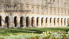  Presentation with nyu university - Cool new slides with college oxford university in springtime with daffodils backdrop and a coral colored foreground