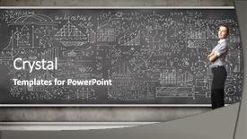  Presentation with professor - Beautiful PPT layouts featuring college professor - business person standing backdrop and a gray colored foreground