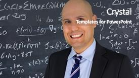  Presentation with ready - Presentation featuring college professor - teacher at school background and a dark gray colored foreground