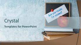  Presentation with question - Colorful presentation theme enhanced with college readiness - blackboard with question are you backdrop and a  colored foreground