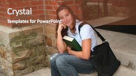  Presentation with class assembly clipart - Slide set consisting of college scholarships - waiting for class to start background and a  colored foreground