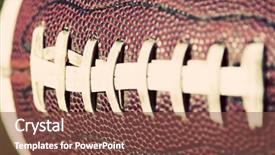  Presentation with college football - Cool new theme with college sports - close up of an american backdrop and a tawny brown colored foreground
