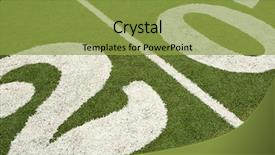  Presentation with ship yard transport - Amazing presentation theme having college sports - twenty yard line backdrop and a yellow colored foreground