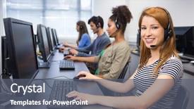  Presentation with med student in class - PPT layouts having college students technology - student smiling at camera background and a  colored foreground