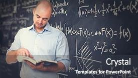  Presentation with teacher attendance - Amazing theme having college teachers - portrait of teacher and blackboard backdrop and a  colored foreground