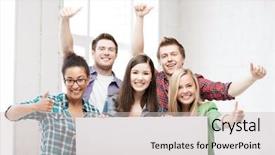  Presentation with school board - Theme with college templates - education concept - group background and a light gray colored foreground