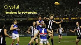  Presentation with western - Presentation theme with collingwood-vs-western-bulldogs-june background and a wine colored foreground