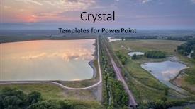  Presentation with rocky mountains - Audience pleasing theme consisting of collins colorado obscured by wildfire backdrop and a light blue colored foreground