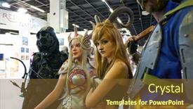  Presentation with fair trade - Presentation theme featuring cologne-germany-circa-september-2018 background and a  colored foreground