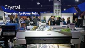  Presentation with fair trade - Slide set enhanced with cologne-germany-circa-september-2018 background and a  colored foreground