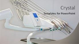  Presentation with control panel - Audience pleasing PPT theme consisting of cologne-march-22-dental-drills backdrop and a light gray colored foreground