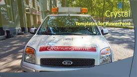  Presentation with ford car - PPT layouts enhanced with cologne-may-2020-ford-car background and a tawny brown colored foreground